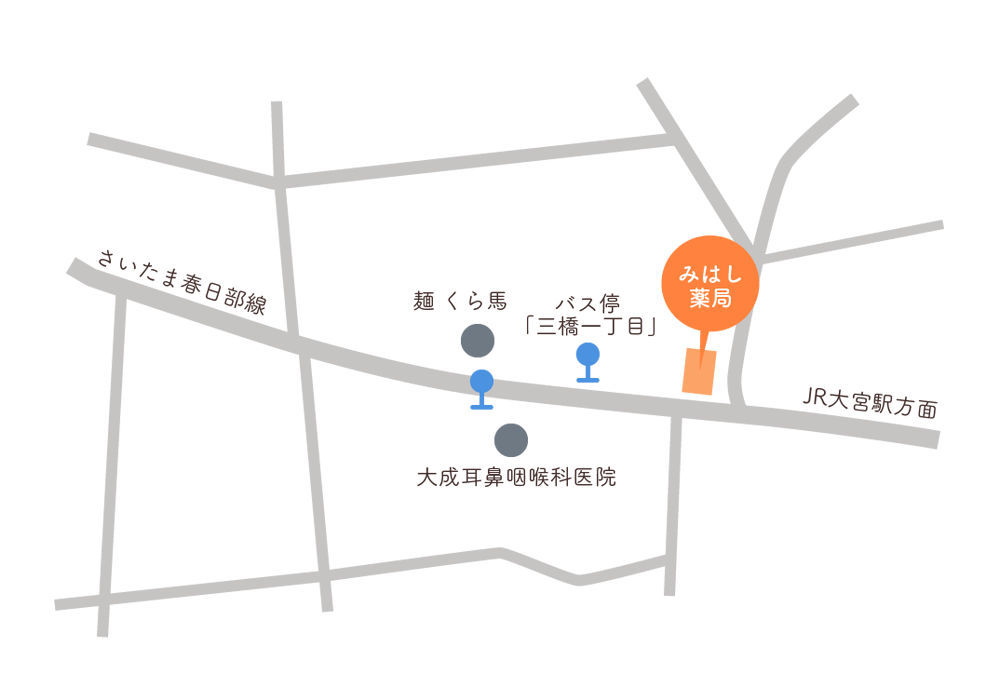 みはし薬局周辺地図